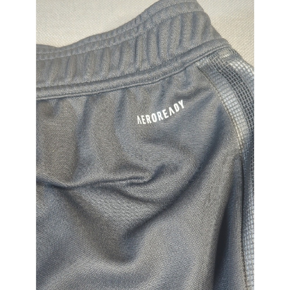 adidas Gray Joggers Adult Size S White Stripes Ankle Zip Athletic Pants - Picture 11 of 16